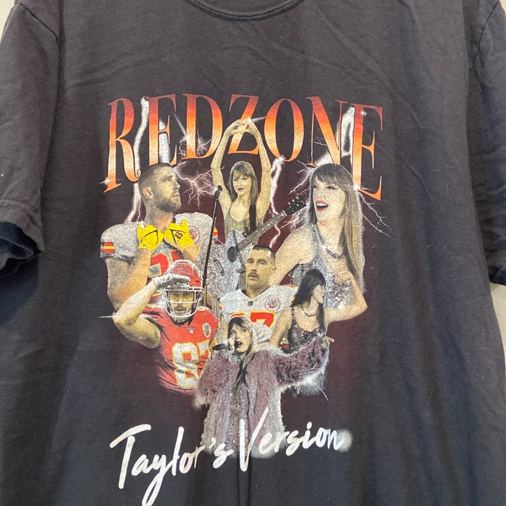 taylor swift travis kelce red zone taylor’s version t shirt